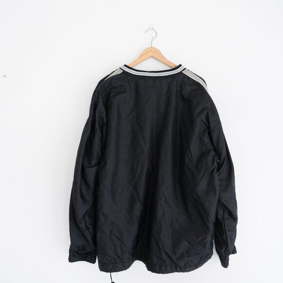 VTG '90S Steve & Berry's New York Yankees Black Gray Nylon Lined Pullover Jacket - Picture 11 of 11